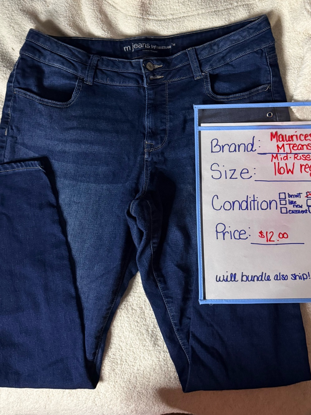 Maurices woman’s mjeans mid-rise Dark Blue Women's Jeans